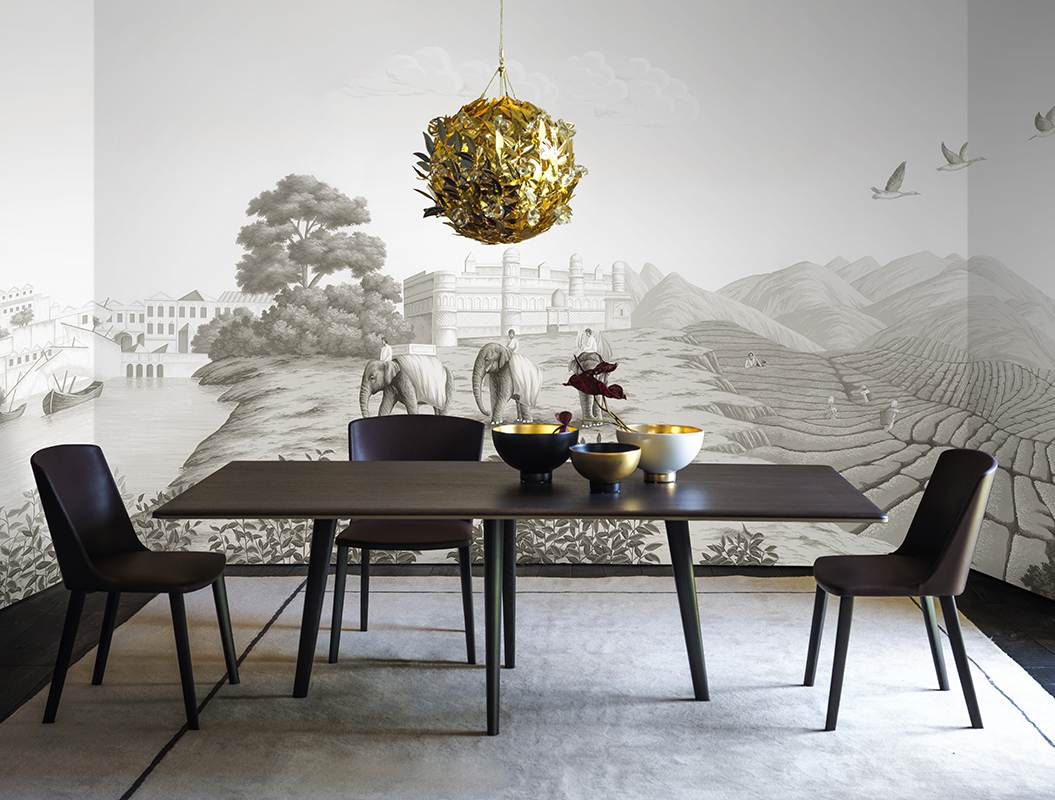 Beautiful inspiration of grand tour wallcoverings for living room with silk wallpaper photo Davide Lovatti